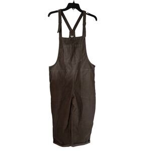 Aerie Womens Corduroy Overalls Size Large Brown